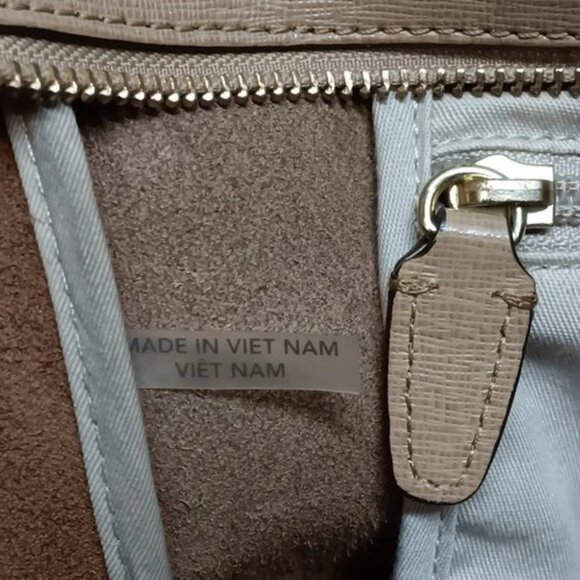 Coach East West City Tote Bag F23576 Tan Beige Saffiano Leather Shoulderbag GUC - Picture 13 of 16